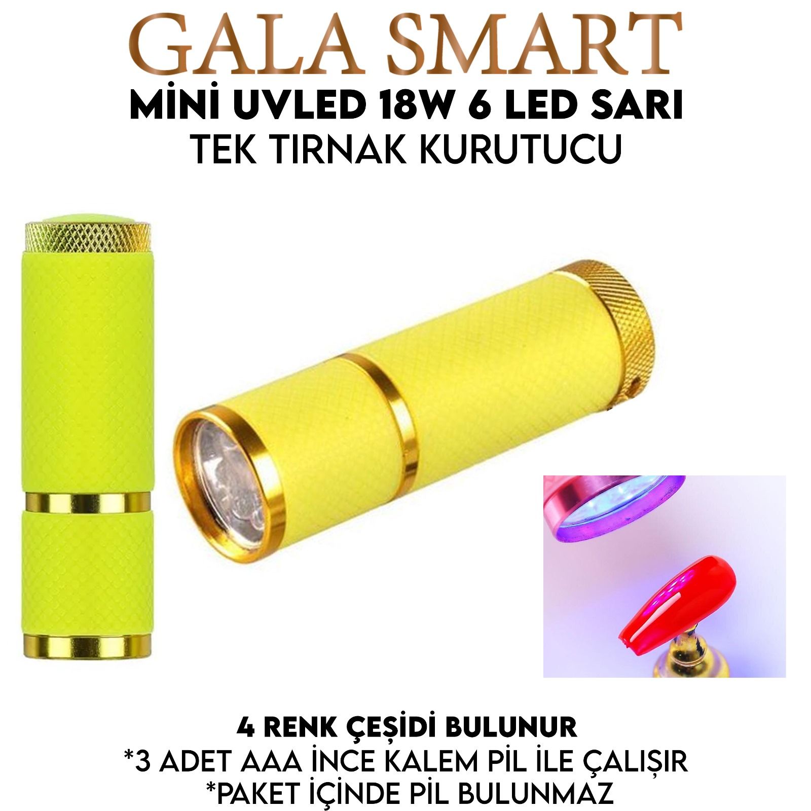 FENER UVLED KURUTUCU - RENK: SARI