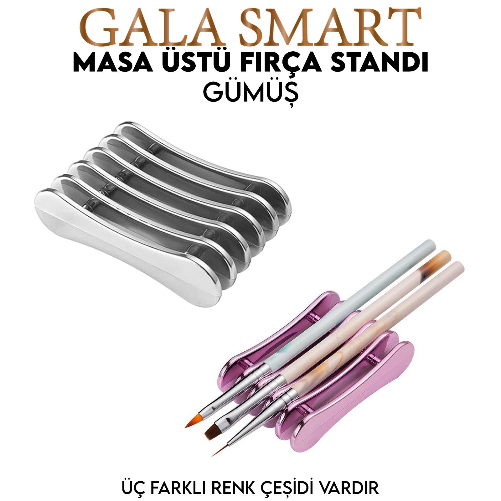Fırça Stand- Gümüş