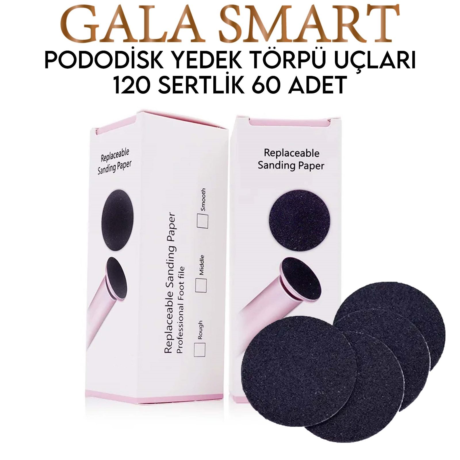 Pododisk Yedek Törpü - 120 Sertlik (60'lı Paket)