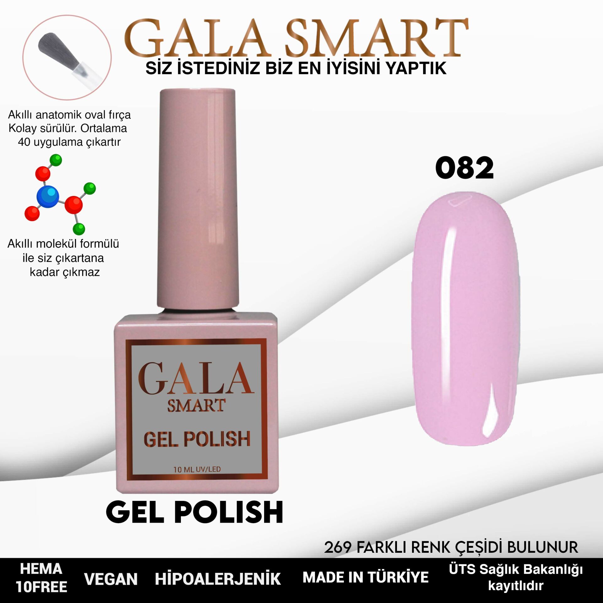 GALA SMART CLASSİC KALICI OJE 10 mle NO:082