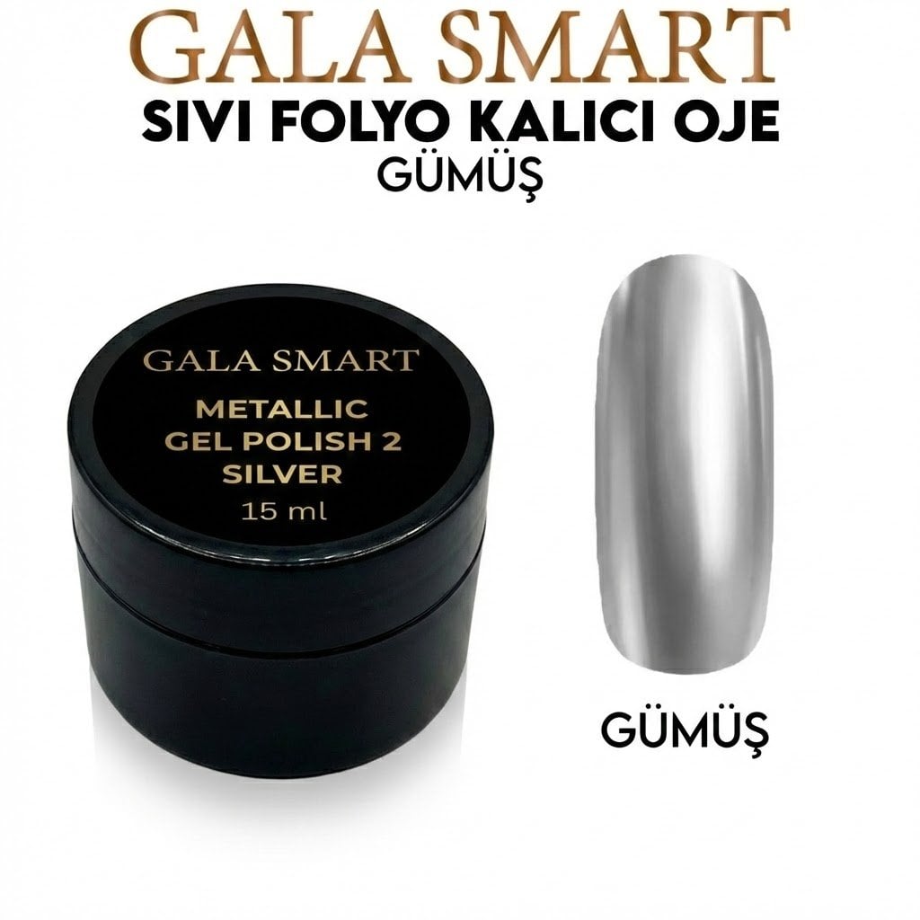 METALLİC OJE 15 ml - GÜMÜŞ