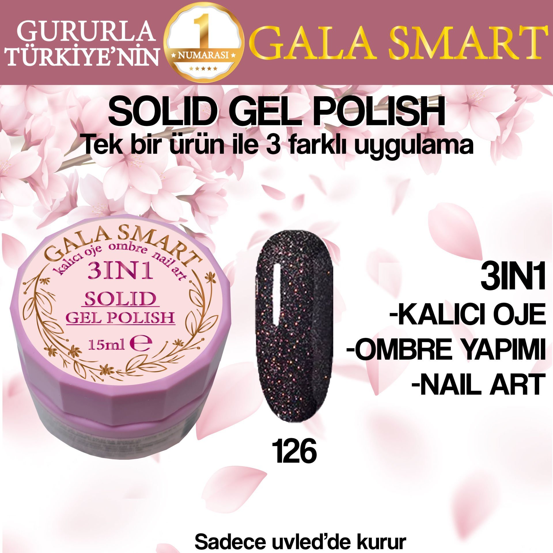 GALA SOLID GEL POLISH 15 ml NO:126