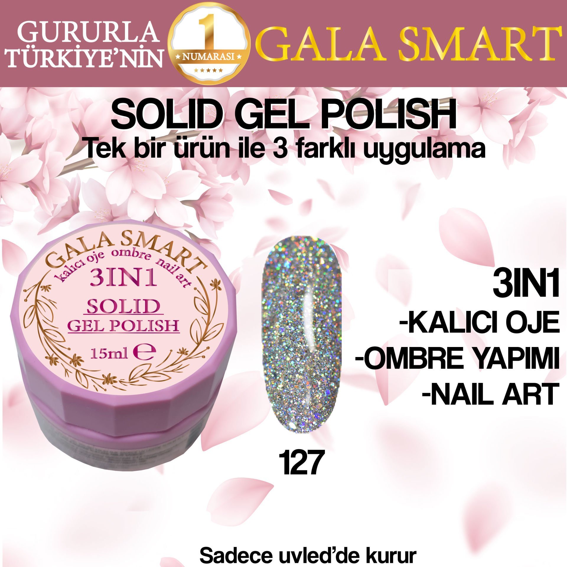 GALA SOLID GEL POLISH 15 ml NO:127
