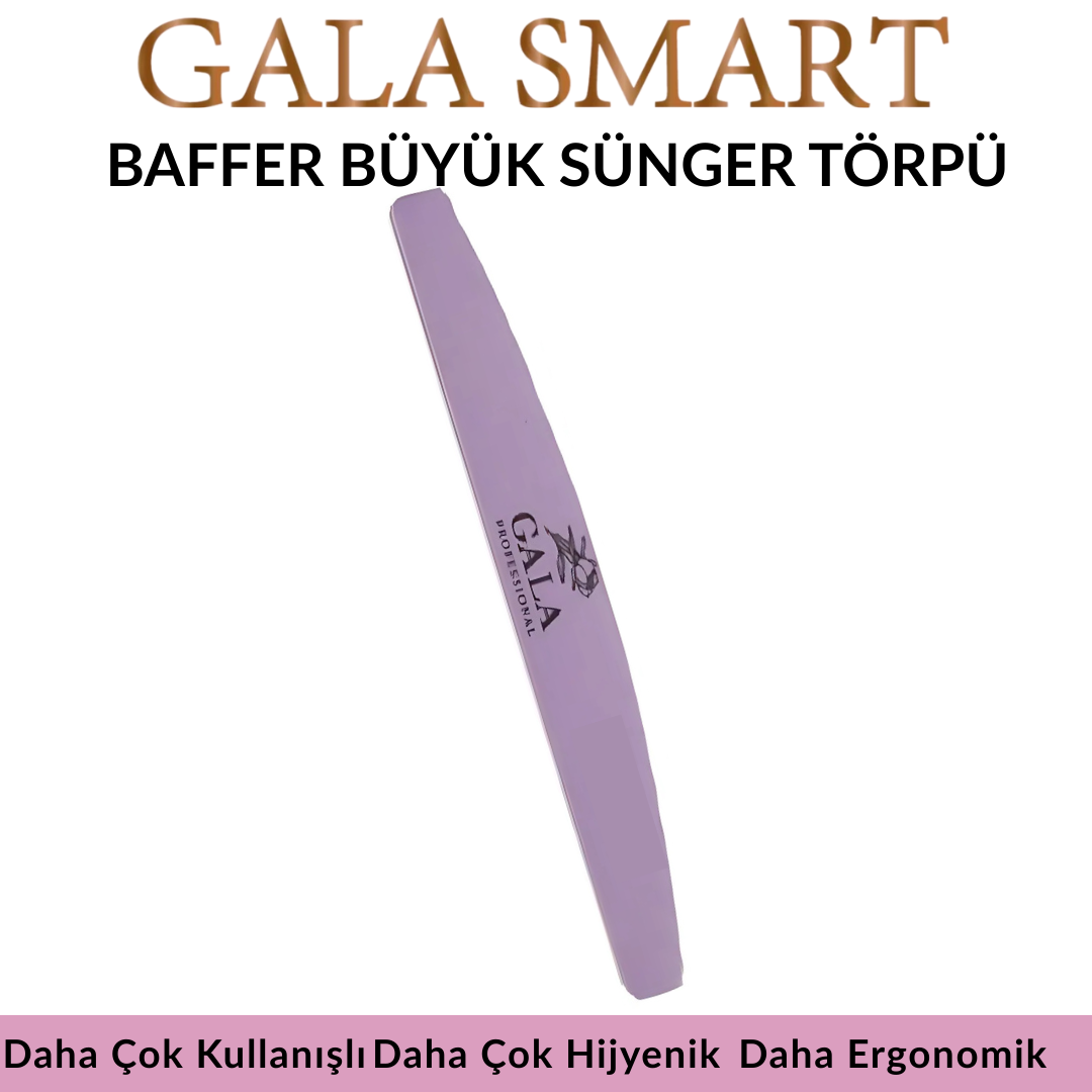 Büyük Mor Baffer sünger Törpü 100/180 Sertlik - 10'lu Paket