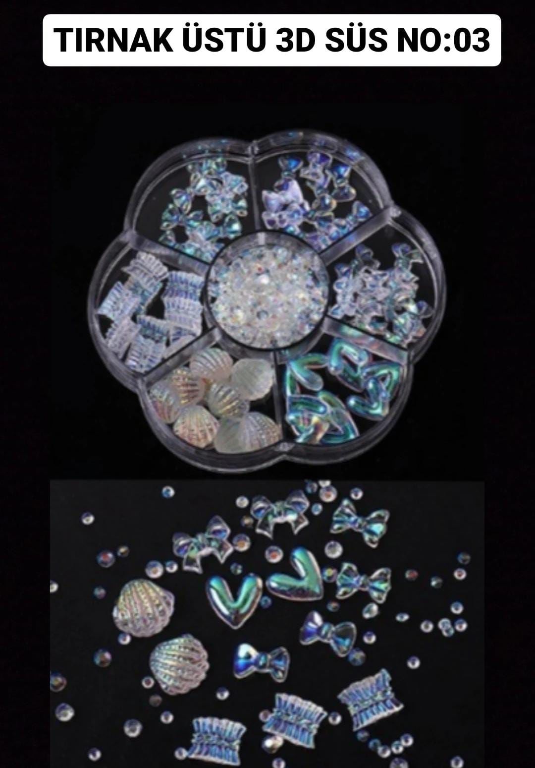 3D Tırnak Süs - NO:3