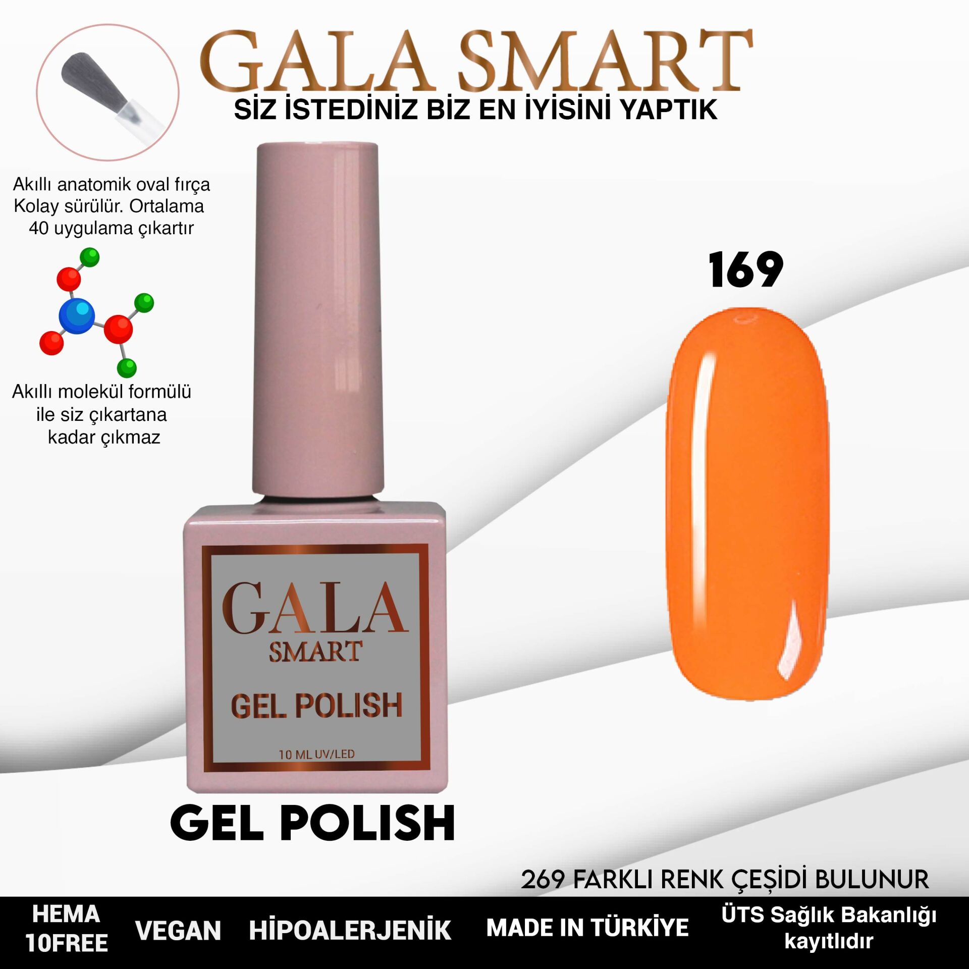 GALA SMART CLASSİC KALICI OJE 10 mle NO:169