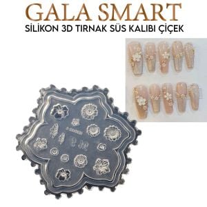 3D SİLİKON KALIP - ÇİÇEK MODEL