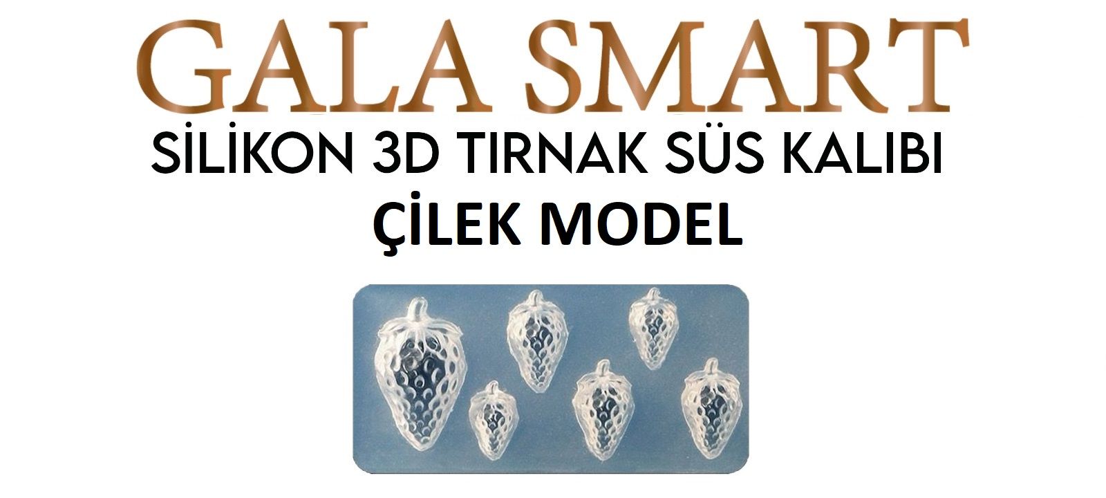 3D Silikon Kalıp - Çilek Model