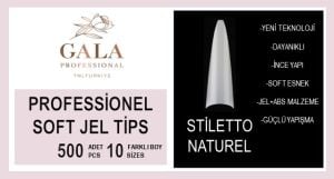 Stiletto Protez Tips 500'lü - Naturel