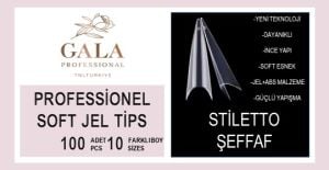 Stiletto Protez Tips 100'lü - Şeffaf