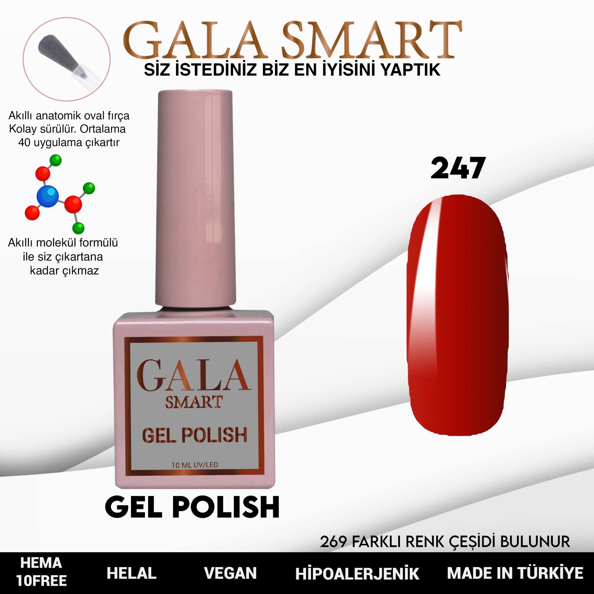 GALA SMART CLASSİC KALICI OJE 10 mle NO:247