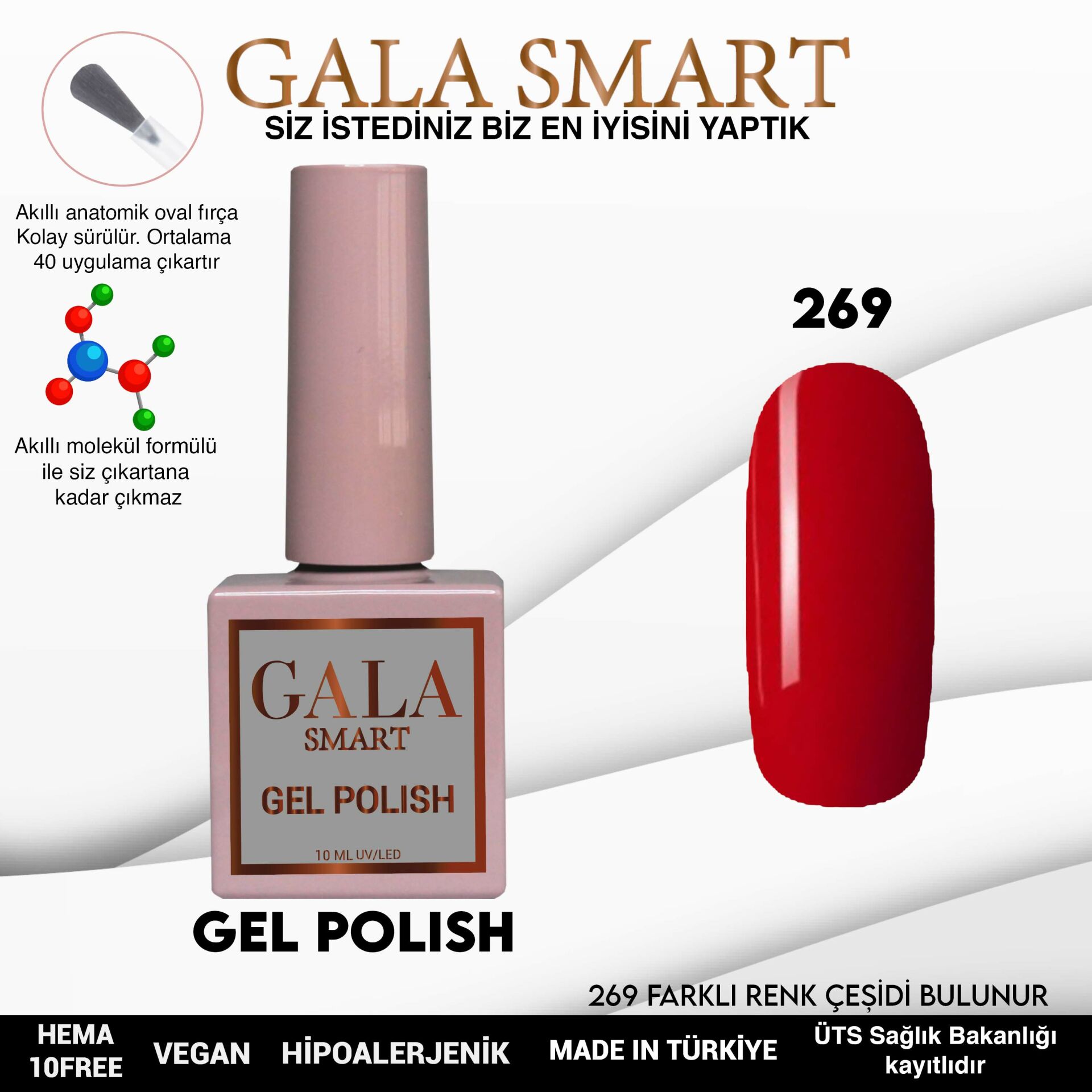 GALA SMART CLASSİC KALICI OJE 10 mle NO:269