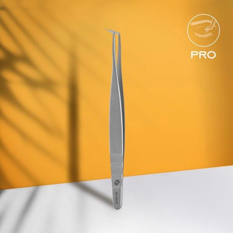 EXPERT 40 TYPE 2 Profesyonel Kirpik Cımbızı (L Şeklinde, 70')