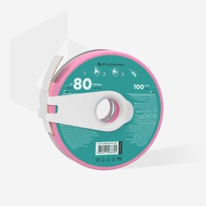 STALEKS PRO Plastin Bobinde PapmAm Bant Törpü  - 100 Grit - Profesyonel Rulo Törpü