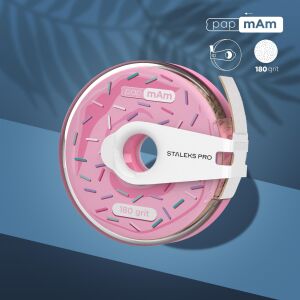 EXPERT Yedek PapmAm Beyaz Bant Törpü, STALEKS PRO Plastik Bobinde, 180 Grit