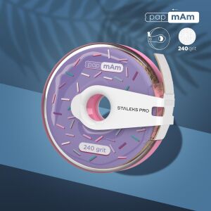 EXPERT Yedek PapmAm Beyaz Bant Törpü, STALEKS PRO Plastik Bobinde, 240 Grit