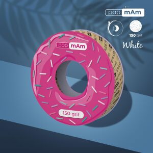 STALEKS PRO Plastik Bobin İçin EXPERT Yedek PapmAm Beyaz Bant Törpü Bloğu, 150 Grit