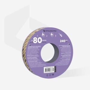 STALEKS PRO Plastik Bobin İçin EXPERT Yedek PapmAm Beyaz Bant Törpü Bloğu, 240 Grit