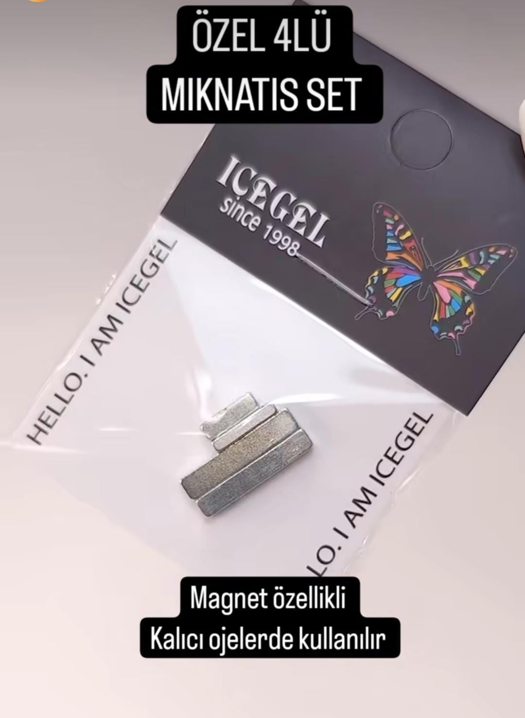 Mıknatıs (Magnet) Kedi Gözü Uygulaması İçin  4'lü Set