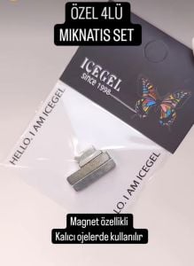 Mıknatıs (Magnet) Kedi Gözü Uygulaması İçin  4'lü Set